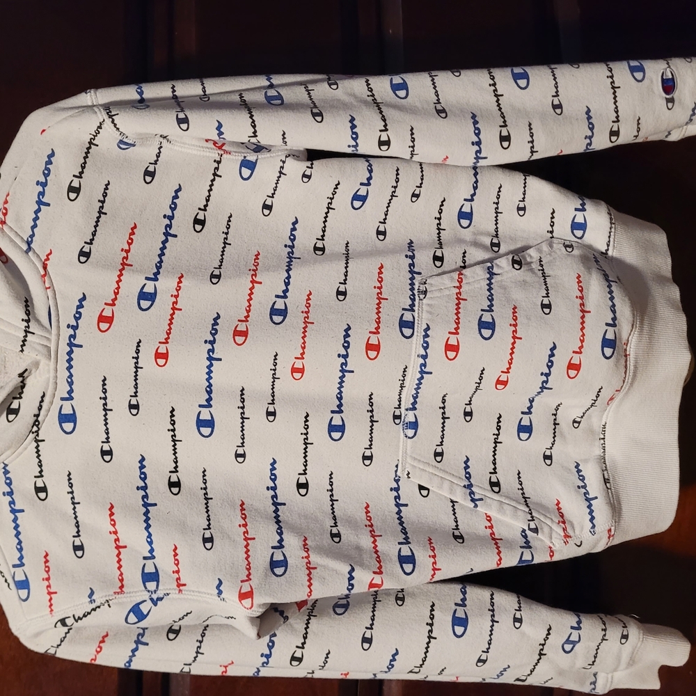 Champion Kids Pajamas - White with Blue and Red Accents